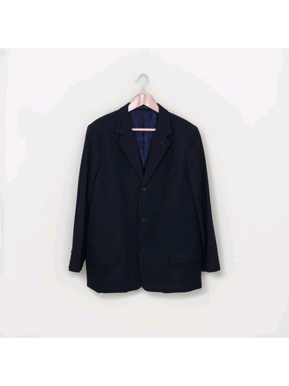 Vtg Y's Yohji Yamamoto Blazer Mens Sz 3/L Black Lined 3B Avant Garde Unisex Edgy
